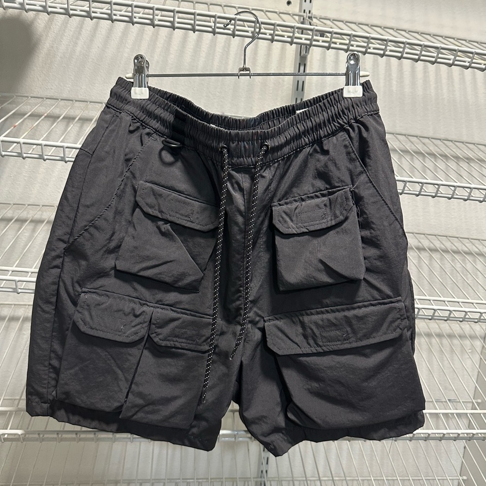 PacSun Grey Cargo Nylon Shorts